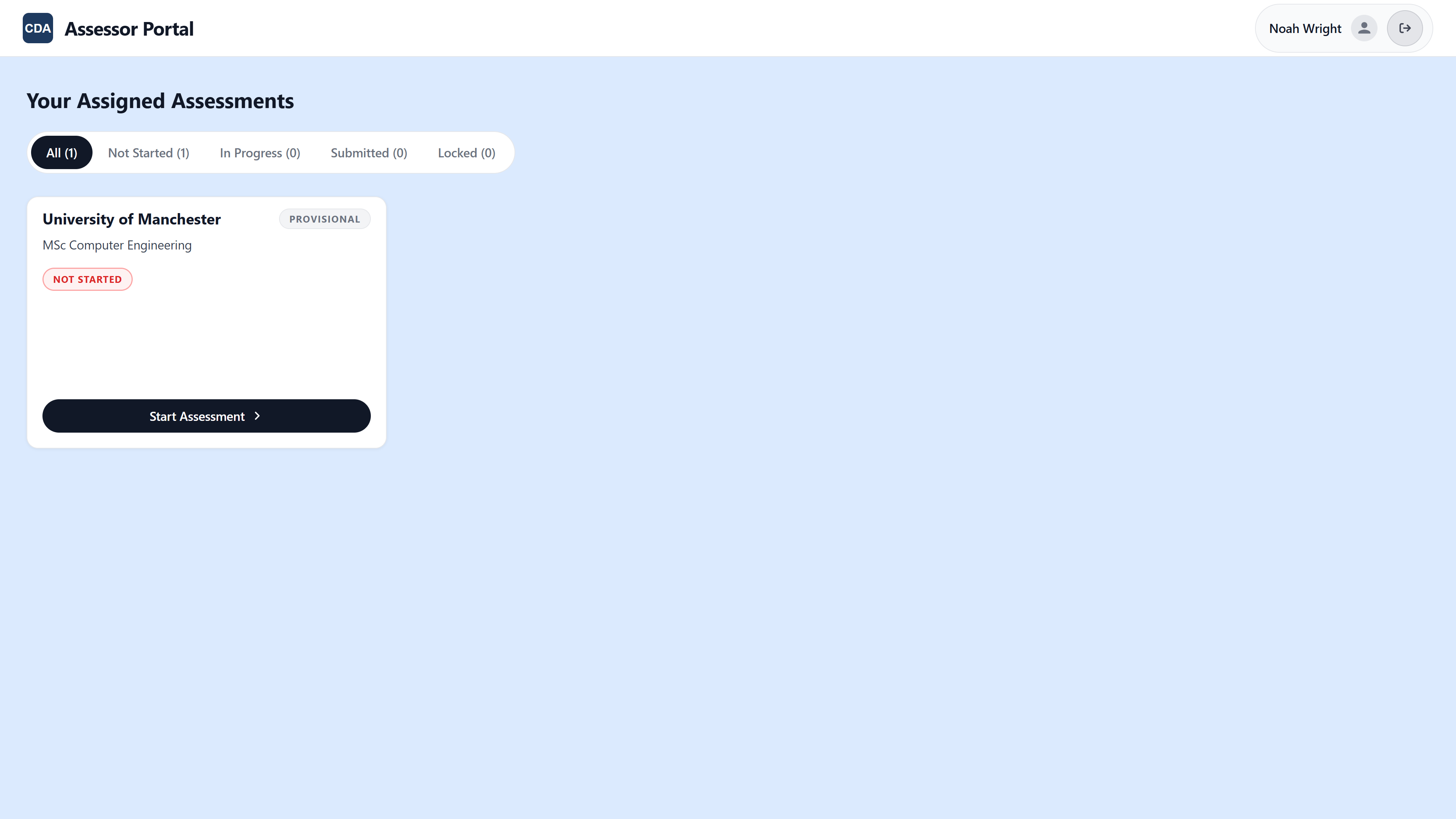 CDA Assessment Tool screenshot 5