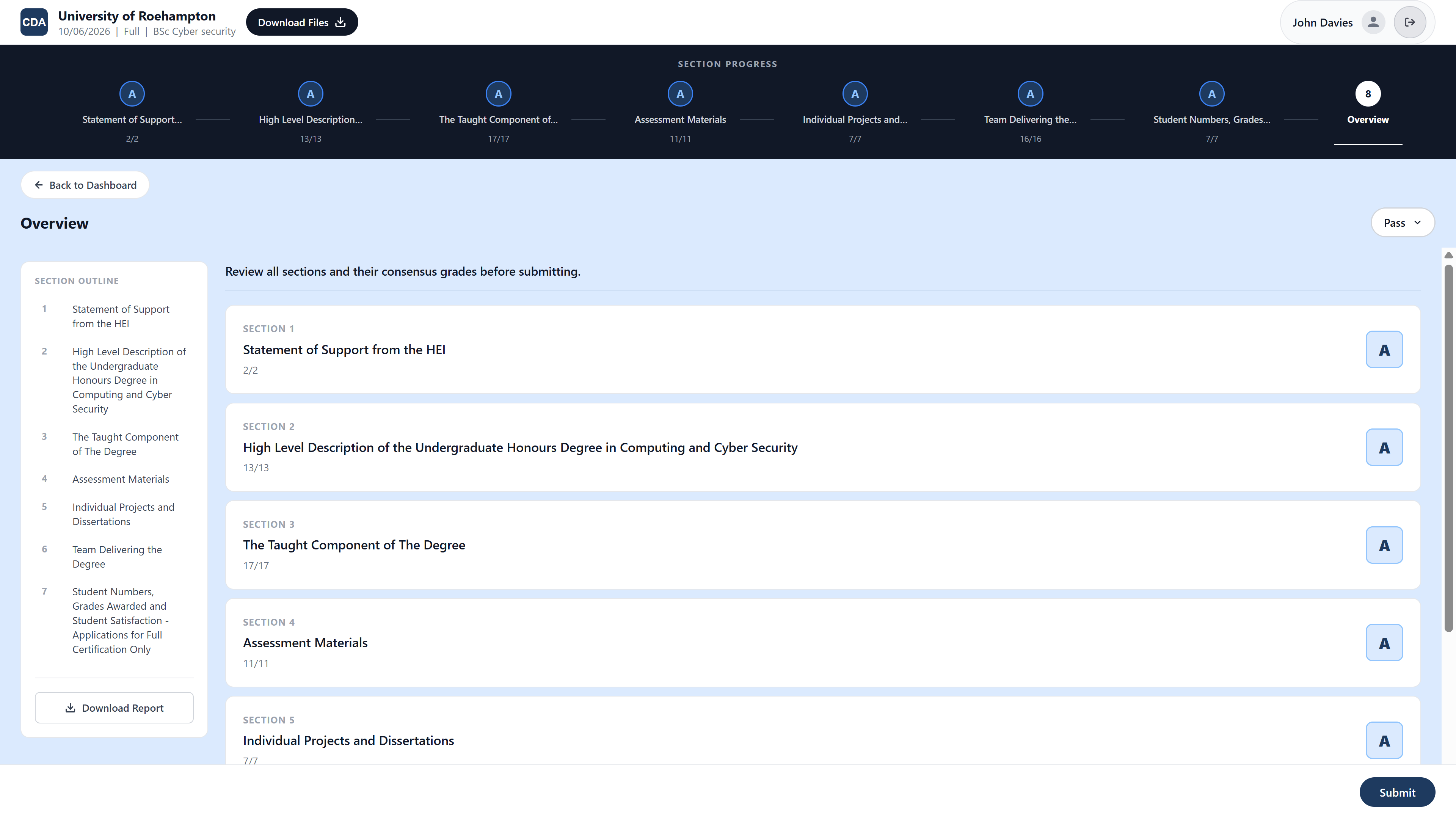 CDA Assessment Tool screenshot 7